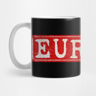 vintage retro plate Europe Mug